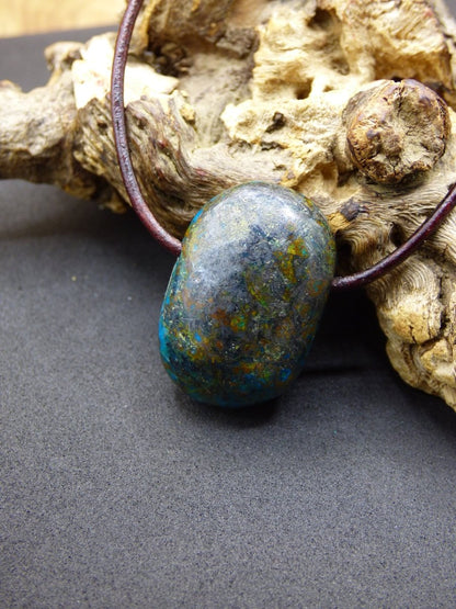 Chrysocoll Chrysokoll Chrysocolla ~ Edelstein Kette ~HIPPIE ~GOA ~Boho ~Ethno ~Nature ~Heilstein - Art of Nature Berlin