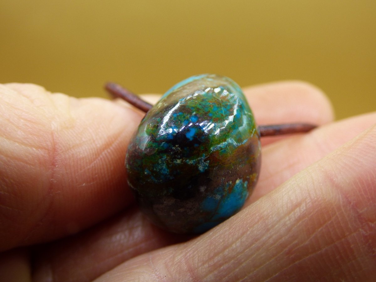 Chrysocoll Chrysokoll Chrysocolla ~ Edelstein Kette ~HIPPIE ~GOA ~Boho ~Ethno ~Nature ~Heilstein - Art of Nature Berlin