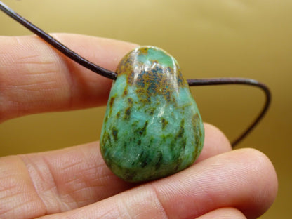 Chrysocoll Chrysokoll Chrysocolla ~ Edelstein Kette ~HIPPIE ~GOA ~Boho ~Ethno ~Nature ~Heilstein - Art of Nature Berlin