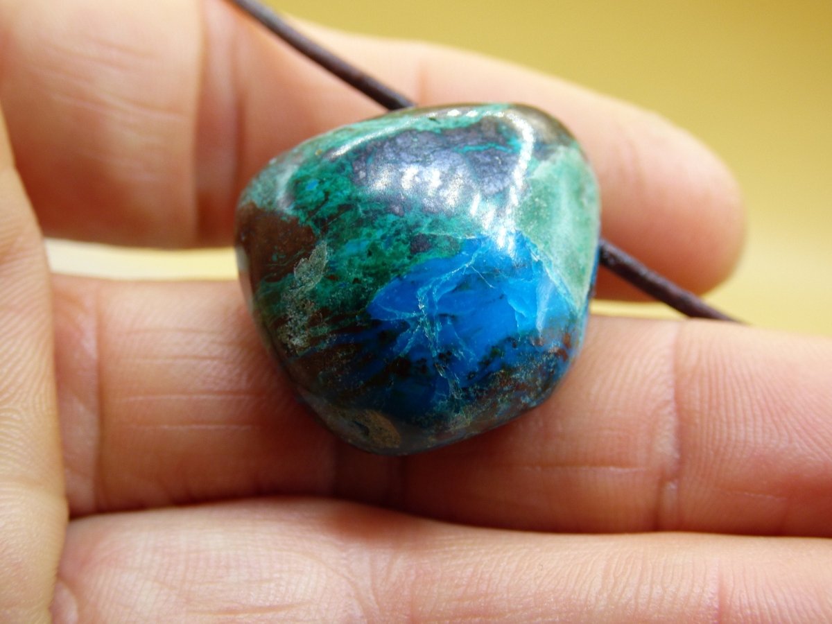 Chrysocoll Chrysokoll Chrysocolla ~ Edelstein Kette ~HIPPIE ~GOA ~Boho ~Ethno ~Nature ~Heilstein - Art of Nature Berlin