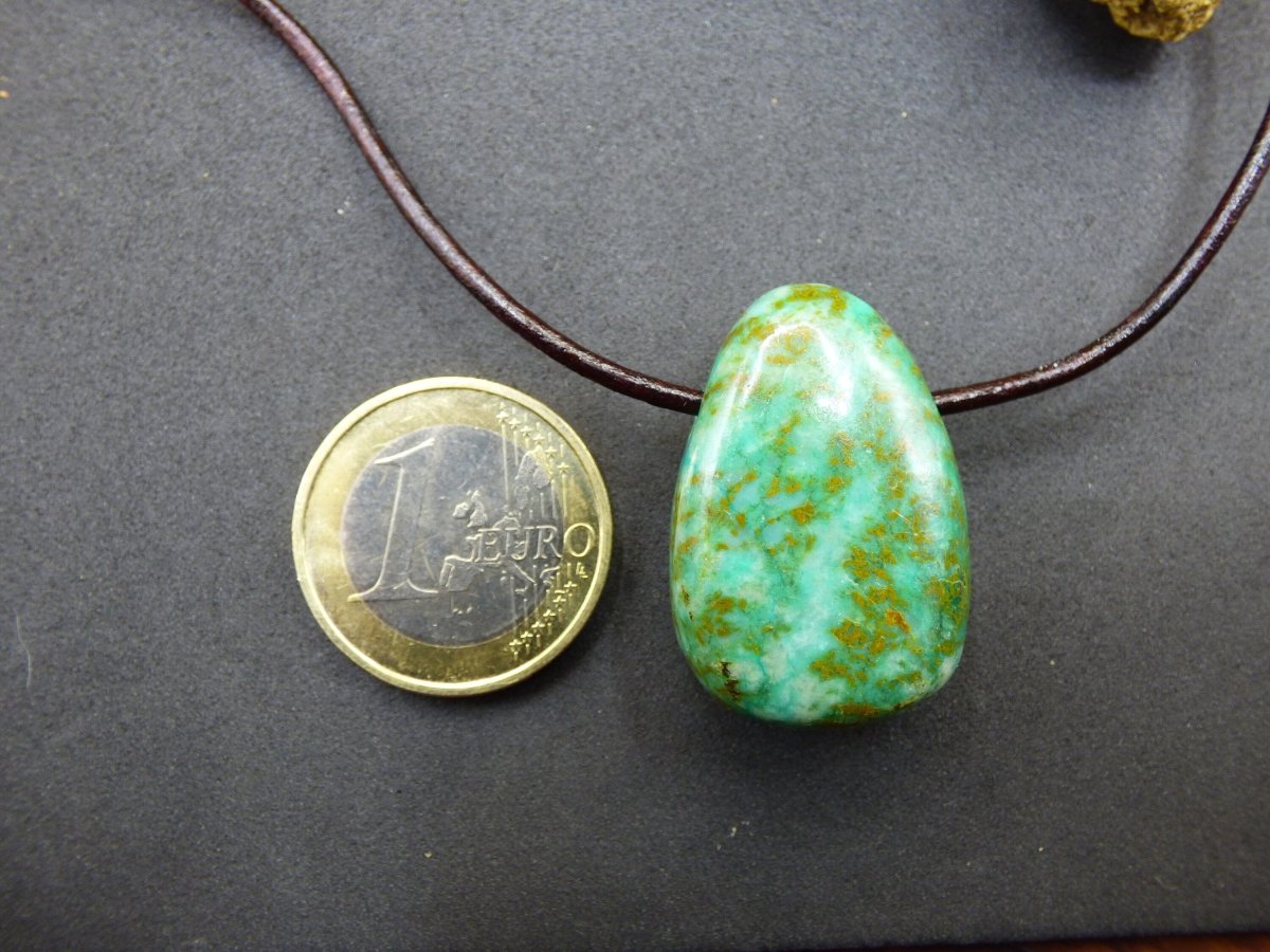 Chrysocoll Chrysokoll Chrysocolla ~ Edelstein Kette ~HIPPIE ~GOA ~Boho ~Ethno ~Nature ~Heilstein - Art of Nature Berlin