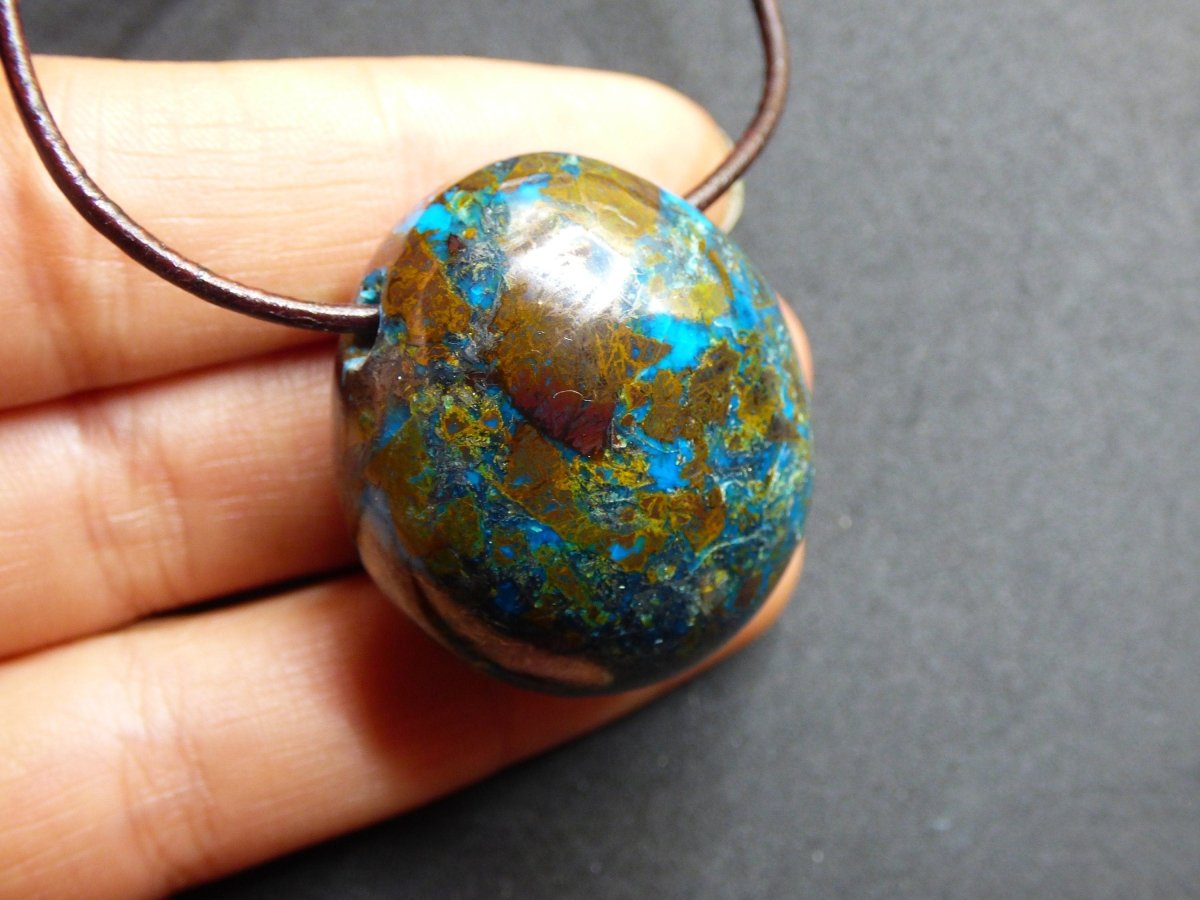 Chrysocoll Chrysokoll Chrysocolla ~ Edelstein Kette ~HIPPIE ~GOA ~Boho ~Ethno ~Nature ~Heilstein - Art of Nature Berlin