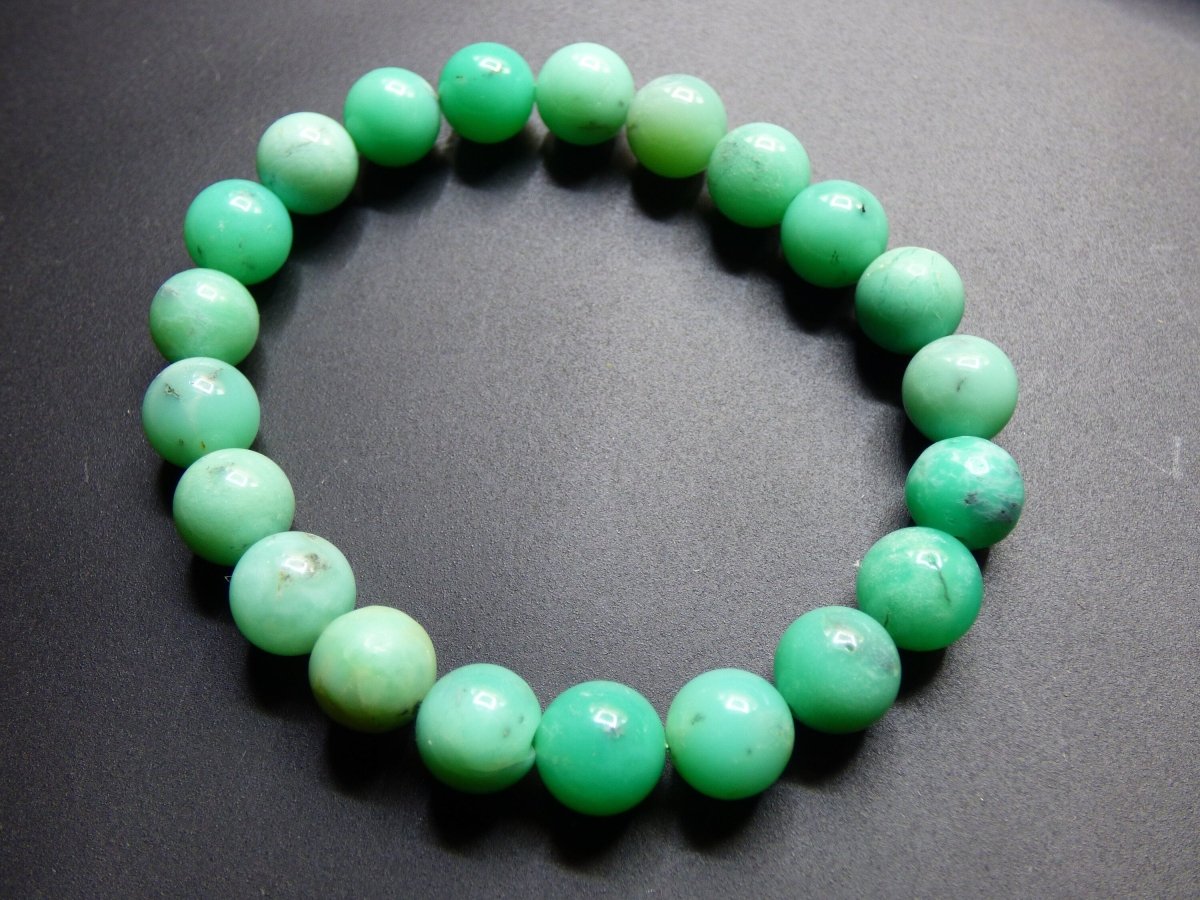 Chrysoprase AAA ~ Edelstein Armband Stretch ~ GOA ~ Hippie ~Boho ~Ethno ~Indie ~Nature ~Heilstein Energie Chakra - Art of Nature Berlin