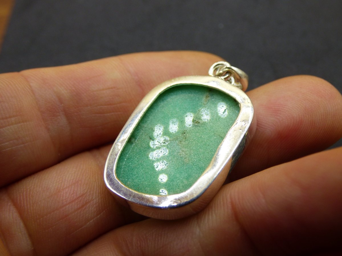 Chrysoprase AAA Edelstein Kette 925 Sterling Silber - Edler Frau Mann Schmuck Filigran Hochzeitstag Geburtstag Geschenk Heilstein Rarität - Art of Nature Berlin