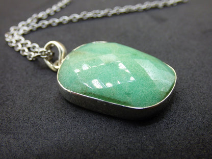 Chrysoprase AAA Edelstein Kette 925 Sterling Silber - Edler Frau Mann Schmuck Filigran Hochzeitstag Geburtstag Geschenk Heilstein Rarität - Art of Nature Berlin