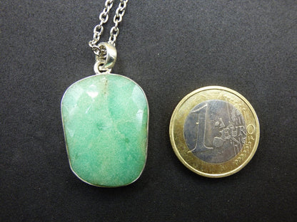 Chrysoprase AAA Edelstein Kette 925 Sterling Silber - Edler Frau Mann Schmuck Filigran Hochzeitstag Geburtstag Geschenk Heilstein Rarität - Art of Nature Berlin