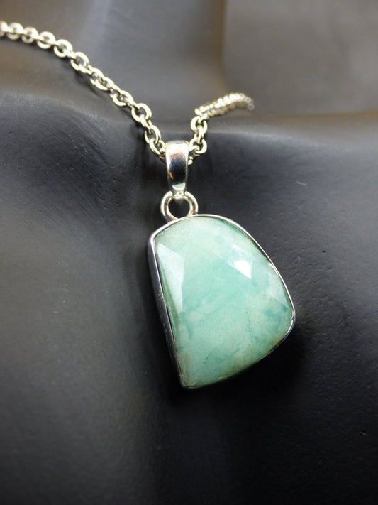 Chrysoprase AAA Edelstein Kette 925 Sterling Silber - Edler Frau Mann Schmuck Filigran Hochzeitstag Geburtstag Geschenk Heilstein Rarität - Art of Nature Berlin