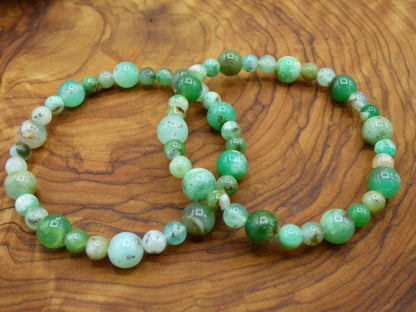 Chrysoprase ~ Edelstein Armband Stretch ~ GOA ~ Hippie ~Boho ~Ethno ~Indie ~Nature ~Heilstein Energie Chakra - Art of Nature Berlin