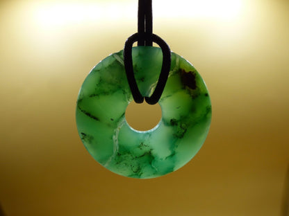 Chrysoprase ~ Edelstein Kette ~HIPPIE ~GOA ~Boho ~Tibet ~Ethno ~Nature ~Donut ~Schutzsymbol ~Heilstein ~Rarität - Art of Nature Berlin