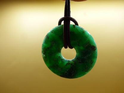 Chrysoprase ~ Edelstein Kette ~HIPPIE ~GOA ~Boho ~Tibet ~Ethno ~Nature ~Donut ~Schutzsymbol ~Heilstein ~Rarität - Art of Nature Berlin