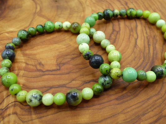 Chrysoprase lime green ~ Edelstein Armband ~ GOA ~ Hippie ~Boho ~Ethno ~Indie ~Nature ~Heilstein - Art of Nature Berlin