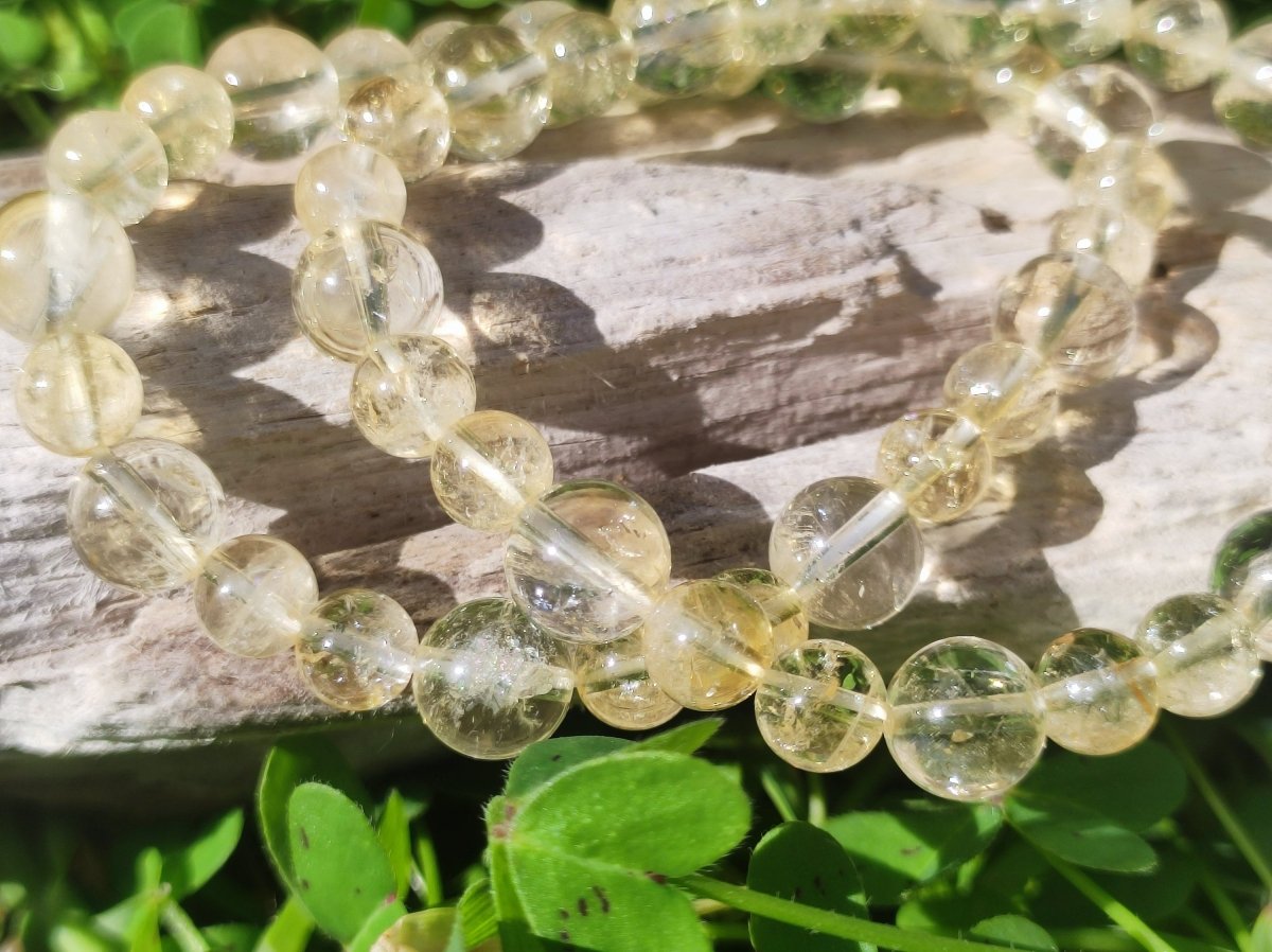 Citrin A Edelstein Perlen Stretch Armband Natur gelb Heilstein Kristall Rarität Selten Geschenk Mann Frau Mutter Vater Er Sie Schwester Oma - Art of Nature Berlin