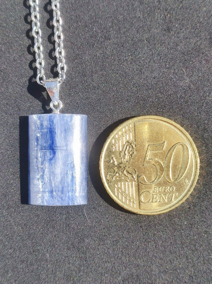 Cyanit / Disthen A 925 Silber Edelstein Kette Natur Heilstein Kristall blau Rarität Anhänger Mann Frau Er Sie Geschenk Wunderschön Edel - Art of Nature Berlin