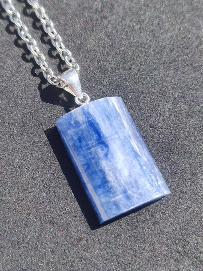 Cyanit / Disthen A 925 Silber Edelstein Kette Natur Heilstein Kristall blau Rarität Anhänger Mann Frau Er Sie Geschenk Wunderschön Edel - Art of Nature Berlin