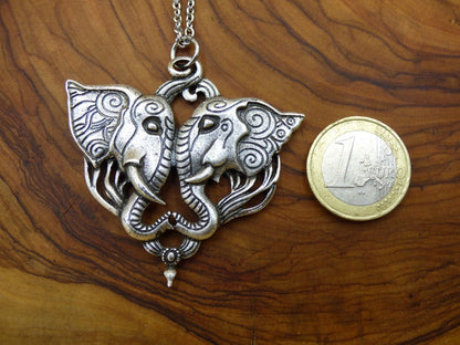 Elefant Anhänger Kette ~ Antik Bronze ~HIPPIE ~GOA ~Boho ~Tibet ~Ethno ~Nature ~Talisman - Art of Nature Berlin