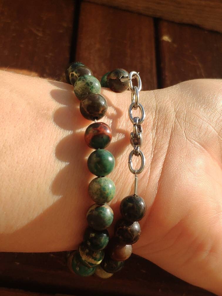 Opale ~ Bracelet de pierres précieuses ~ GOA ~ Hippie ~Boho ~Ethno ~Indie ~Nature ~Healing Stone ~Magic ~Rarity bracelet coloré bien sûr