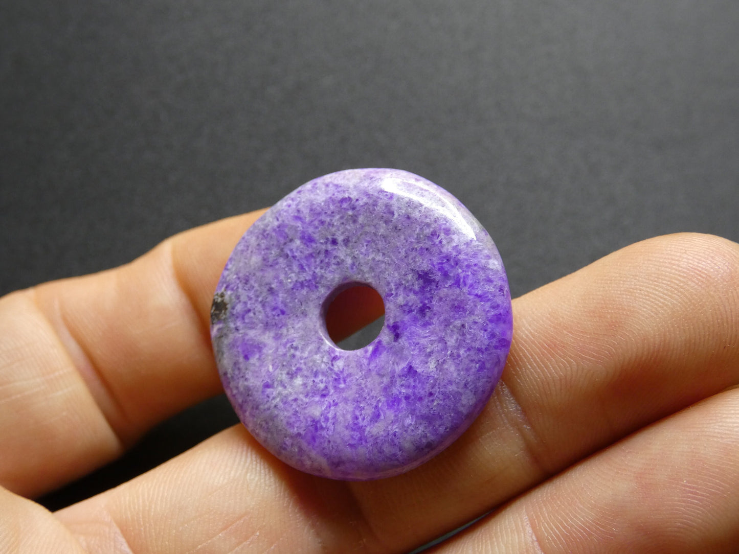 Sugilite Sugilite Protection Donut ~ Collier de pierres précieuses ~HIPPIE ~GOA ~Boho ~Nature ~Pierre de guérison ~Rarité ~Rare ~Flash ~Wow ~Collecteurs ~Sugilite